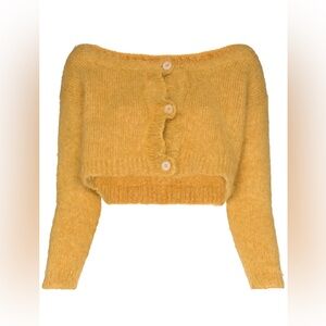 Miu Miu Mustard Yellow Women's Cardigan